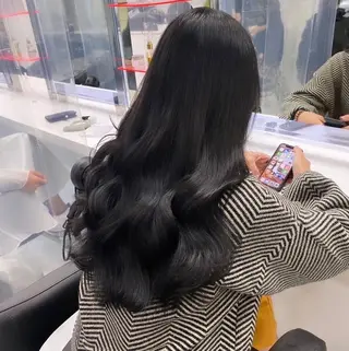 セミロング カラー ヘアアレンジ Ella所属・nana【艶髪】/ レイヤー/縮毛矯正のヘアスタイル