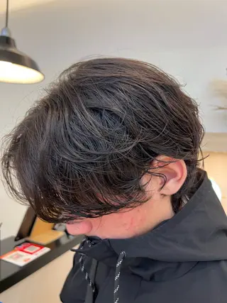 ショート メンズパーマ 岩成健志郎のヘアスタイル