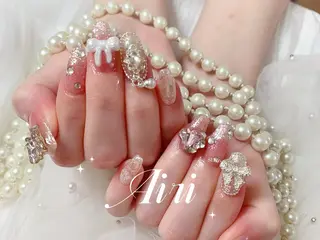 ネイル ネイルサロンAiri 長さ出し·シンプルのネイルデザイン