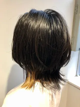 ミディアム 🎈艶カラー🎈 パーマ🎈又吉のヘアスタイル