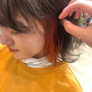 ミディアム カラー 透明感/ハイトーン Annaのヘアスタイル