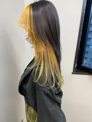 セミロング バレイヤージュモデル 小林匠❤️‍🔥のヘアスタイル