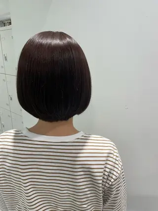 ショート Ella所属・nana【艶髪】/ レイヤー/縮毛矯正のヘアスタイル