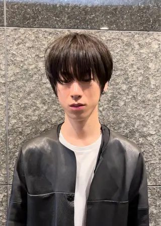 ミディアム 新宿/韓国レイヤー/ 顔まわり/メンズヘアのヘアスタイル