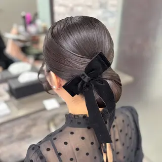 セミロング ヘアアレンジ ヘアセット/エクステ cocoro🐹🎀のヘアスタイル