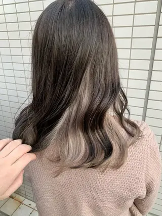 ロング カラー mimiiy梅田 中崎町ハイトーンのヘアスタイル