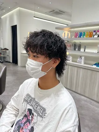 ショート パーマ メンズ Reginavita栄所属・メンズ特化/ 本日空き○/岡本一真のヘアスタイル