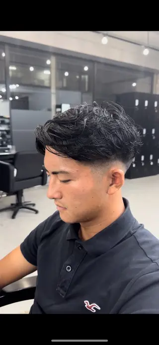 パーマ メンズ be'leef.ema 寝屋川店所属・スペインカール/ メンズパーマ/山下のヘアスタイル