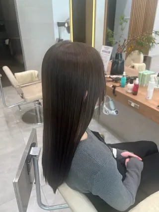 ロング カラー KENJE湘南台 田澤明菜のヘアスタイル