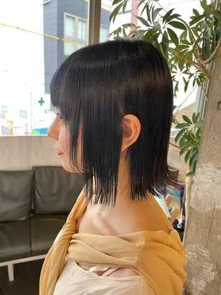 ショート レイヤー特化/小顔顔 周り/セノ/表参道のヘアスタイル