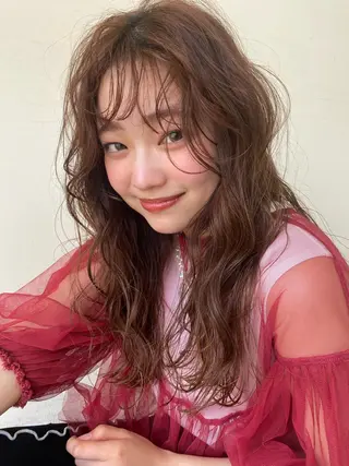 セミロング 藤原 侑香のヘアスタイル