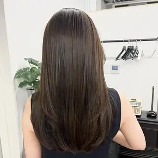 セミロング カラー ヘアアレンジ HIROKO / 透明感暖色カラー🎀のヘアスタイル