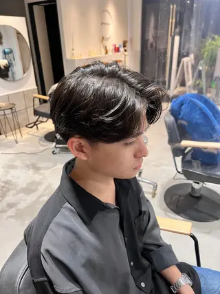 ミディアム パーマ メンズ メンズカットパーマ ✂️ JOYAのヘアスタイル