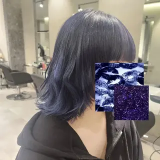 ミディアム カラー 𝔅𝔈ℭ𝔎/ 𝔪𝔦𝔶𝔲のヘアスタイル