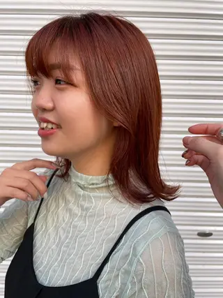 ミディアム カラー sica所属・スタイル撮影 モデル募集momoのヘアスタイル