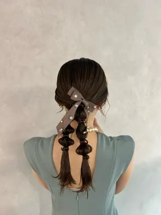 ロング ヘアアレンジ 🌷HARU 暖色/ヘアセット🫧のヘアスタイル