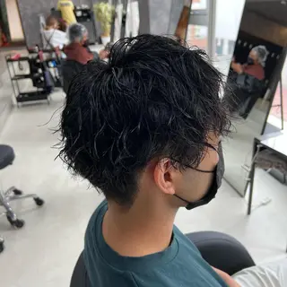 パーマ メンズ メンズパーマ特化 荻田知也のヘアスタイル