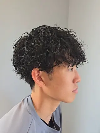 パーマ メンズ 電髪倶楽部　美膳所属・荒井 琢人のヘアスタイル