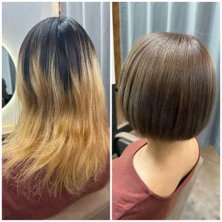 ショート カラー TELAHAIR成田 マネージャー吉野美羽のヘアスタイル