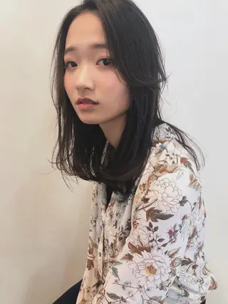 ミディアム カラー パーマ 💫期間限定価格💫 似合わせカット🧚のヘアスタイル