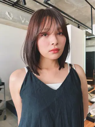 ショート カラー パーマ 🫧小顔×似合わせ× 透明感カラー🫧のヘアスタイル