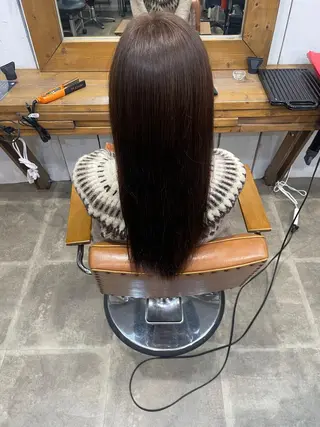 ロング カラー 松田 恋のヘアスタイル