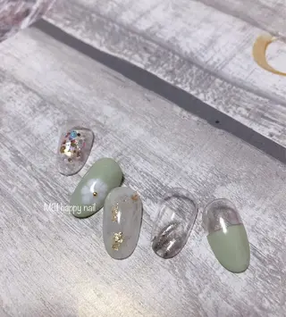 ネイル 北浦和 自爪育成ケアのネイルデザイン