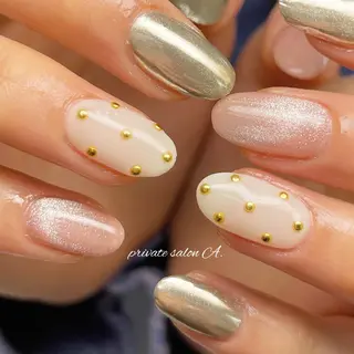 ミディアム ネイル richeri beautyのネイルデザイン