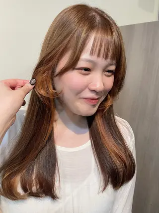 ロング カラー sherry/R所属・sherry/R 三川町　川口真里奈のヘアスタイル