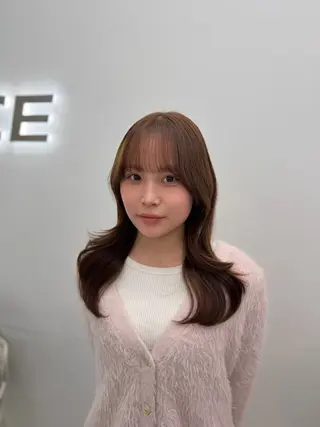 カラー 透ける透明感カラー 🎀anju/渋谷のヘアスタイル