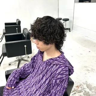 ショート パーマ メンズ 【メンズパーマ特化】 🍏網中勇喜のヘアスタイル