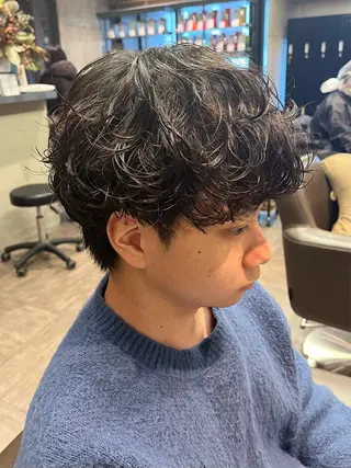 メンズ メンズカット パーマ飯野友喜のヘアスタイル