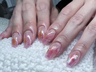 ミディアム 🍉Vivian🌴 LK🍉のネイルデザイン