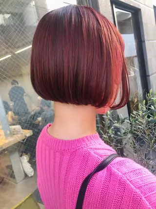 ショート カラー rii-🩰 トレンド韓国ヘアのヘアスタイル