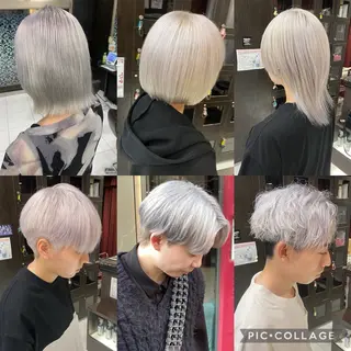 ショート ハイトーンケアカラー コト👱🏻‍♀️のヘアスタイル