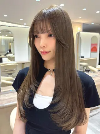 ロング ふわっとレイヤー‪☆ 菅原 千鶴のヘアスタイル