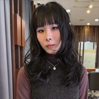 セミロング ボブ/ショートボブ/ 岡山駅/別曽遥也のヘアスタイル