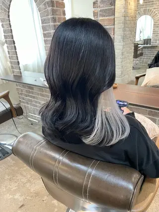 ミディアム カラー ACROあべの店所属・艶カラー/インナー /グラデ/大西小百合のヘアスタイル