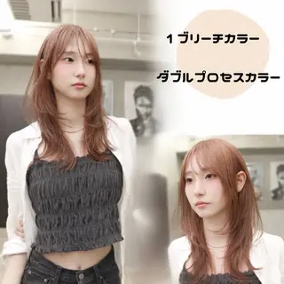 セミロング カラー M.SLASH STREET MARKET smart salon所属・⭐️艶髪カラー メンズカット⭐️のヘアスタイル