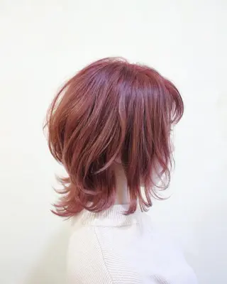 ミディアム カラー 土居 正季のヘアスタイル