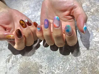 ネイル Amber21.所属・Nagahama Akariのネイルデザイン