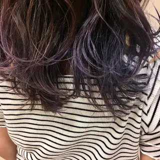 セミロング カラー ヘアアレンジ 【Sweep】おじま のぞみのヘアスタイル