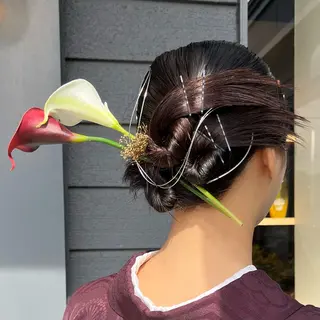 セミロング ヘアアレンジ kici所属・シマダ ユウナのヘアスタイル