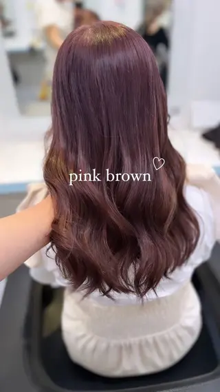 セミロング カラー ヘアアレンジ 愛されカラー🩷 はるなのヘアスタイル