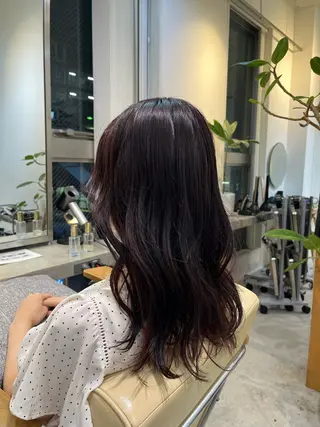 セミロング カラー 鷲田 晴輝のヘアスタイル