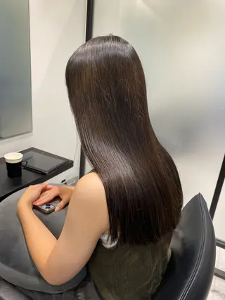 ミディアム ヘアアレンジ 髪質改善絹髪質感TR レイヤーカット/熊澤のヘアスタイル