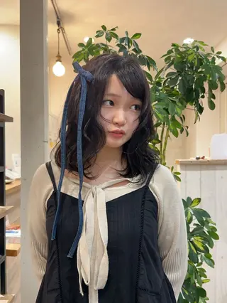 ミディアム 松本 羅華のヘアスタイル