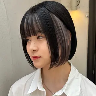 ミディアム カラー インナーカラー/レイ ヤーカット♡/マキシのヘアスタイル