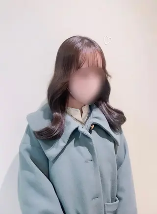 セミロング カラー ヘアアレンジ Ella所属・nana【艶髪】/ レイヤー/縮毛矯正のヘアスタイル