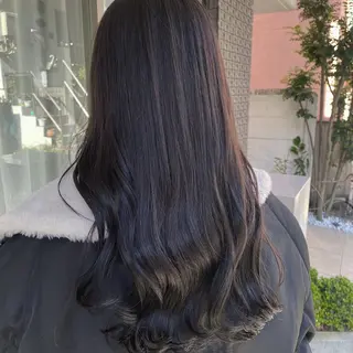 ロング カラー グレージュ/透明感/ 韓国ヘア/RISAのヘアスタイル